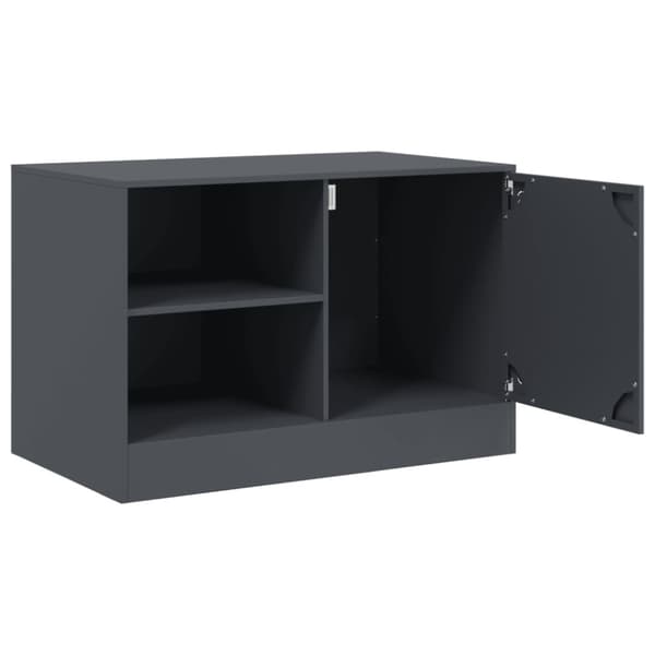 TV-skåp antracit 67x39x44 cm stål