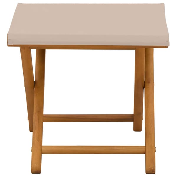 Deck Chair 2 pcs Massiv Eukalyptus Trä Beige