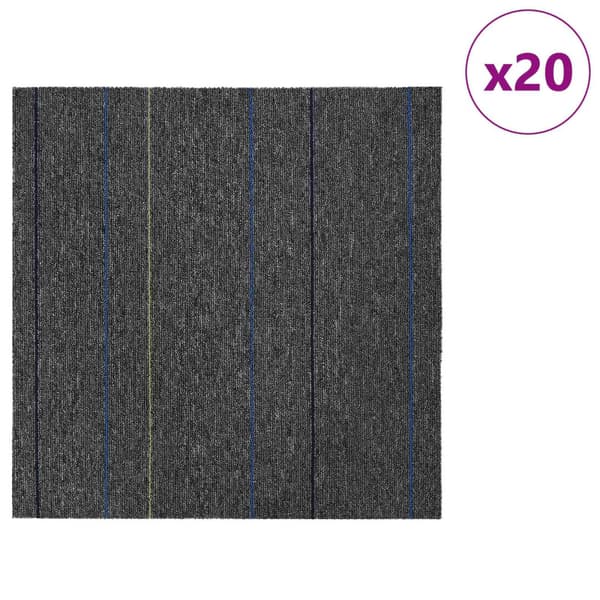 Mattan platta Medium Grå med Rand 50 x 50 cm 20 pcs