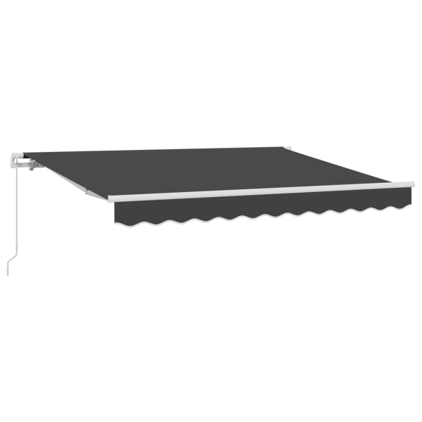 Utfällbar markis Antracit 250 x 200 cm tyg