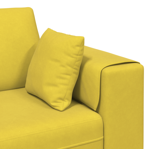 Soffa Gul 250 x 77 x 76 cm Sammet