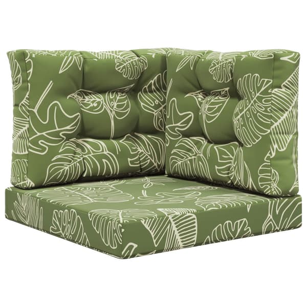 Utomhus Soffa Kudde 3 pcs Bladdesign Polyester