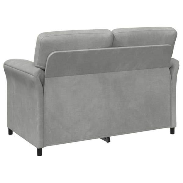 2-sits soffa Ljusgrå 138 x 83 x 95 cm Sammet