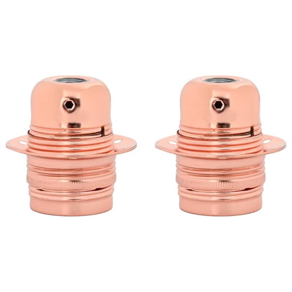 Lamphållare 2 st roséguld E27