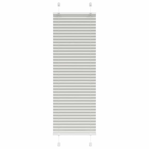 Plisserad persienn ljusgrå 50x150cm tyg bredd 49,4cm polyester