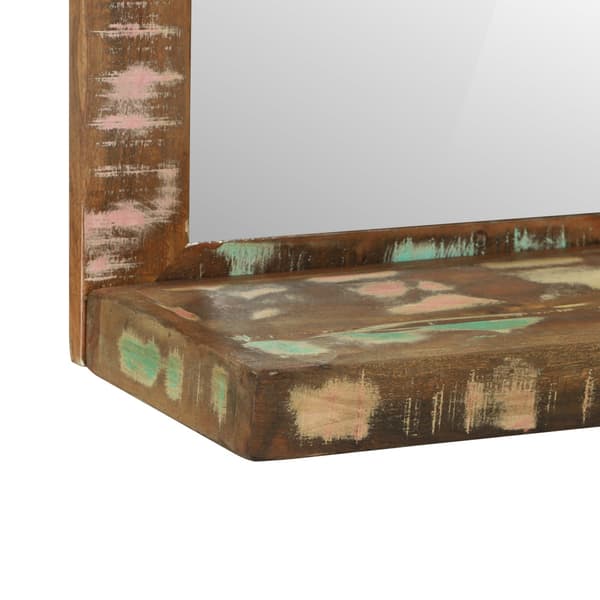 Badrumsspegel Brun 50 x 22 x 70 cm Solid återvunnen trä