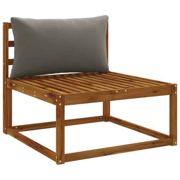 1-delad ryggkudde PUTTEN 100% Polyester Grå 80 x 40 x 15 cm
