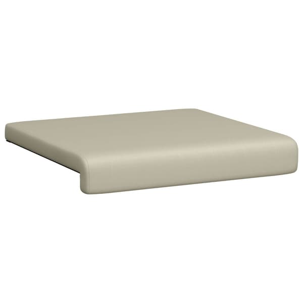 Bänk kudde 2 st Texturerad Sammet Sand Djup 35 cm