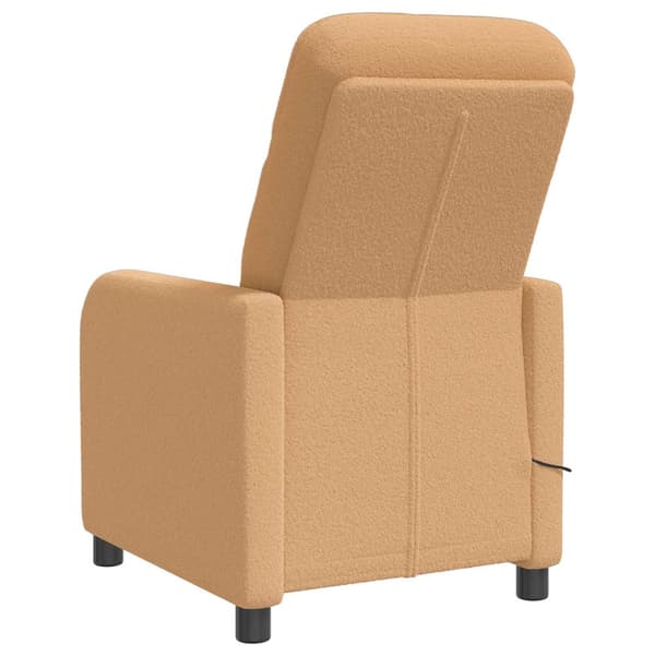 Massagefåtölj Beige Bouclé