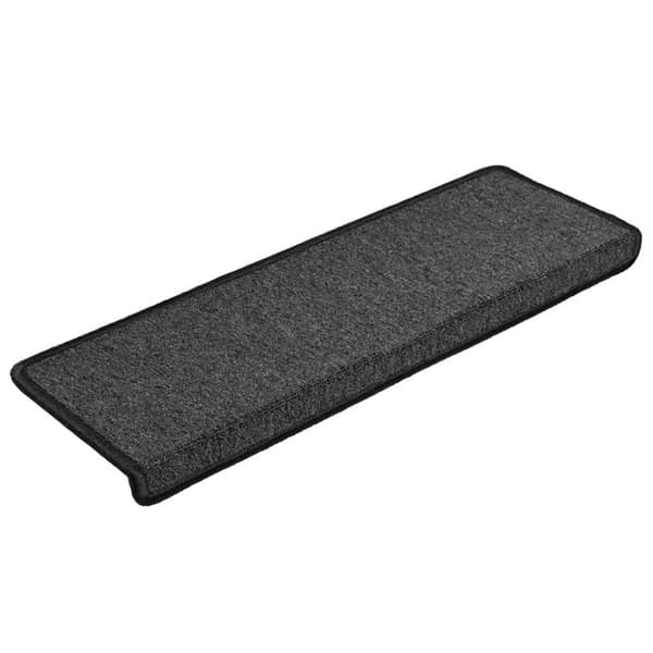 Trappmattor 30 st 65x21x4 cm antracit rektangulär kant