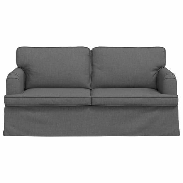Soffa Mörkgrå 142 x 80 x 85 cm tyg