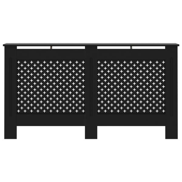 Elementskydd svart 152x19x81,5 cm MDF