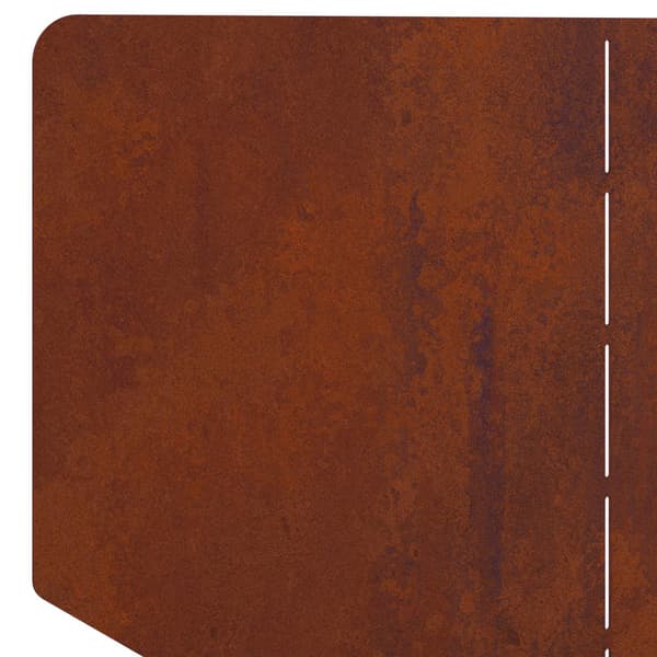 Kant för gräsmatta 100 x 45 cm Stål Rostig