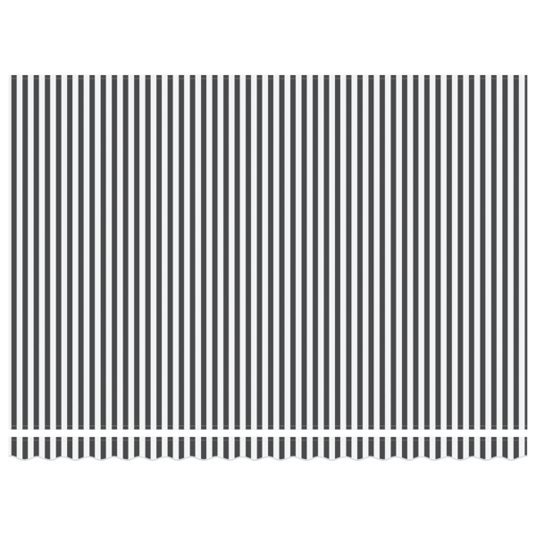 Markisram Antracit och vitt 450 × 300 cm
