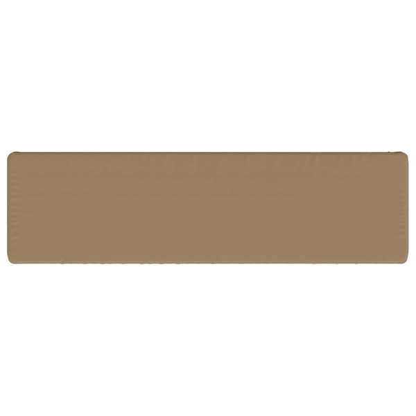 2-delade Bänk Kuddar VUGHT 2 st 100% Polyester Taupe