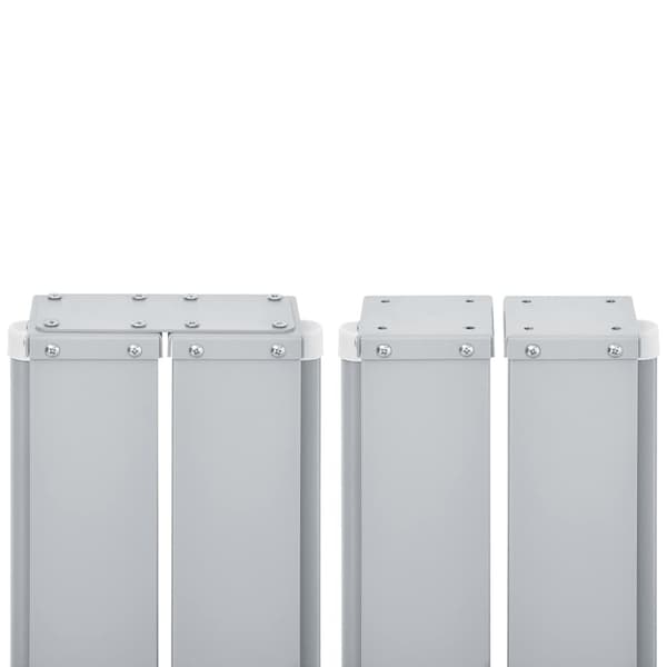 Infällbar sidomarkis gräddvit 100x600 cm