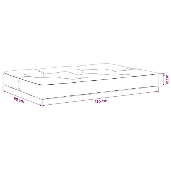 Pallkudd VIANEN 100% Polyester Sand 120 x 80 x 12 cm