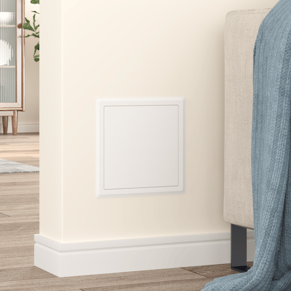 Åtkomstpanel 2 pcs Vit 23 x 23 x 3 cm Stål