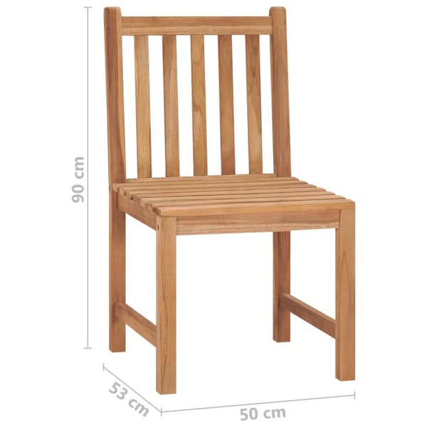 Trädgårdsstolar 4 st massiv teak