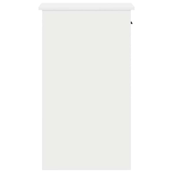 Datorstativ med låda vit 35x45x77 cm