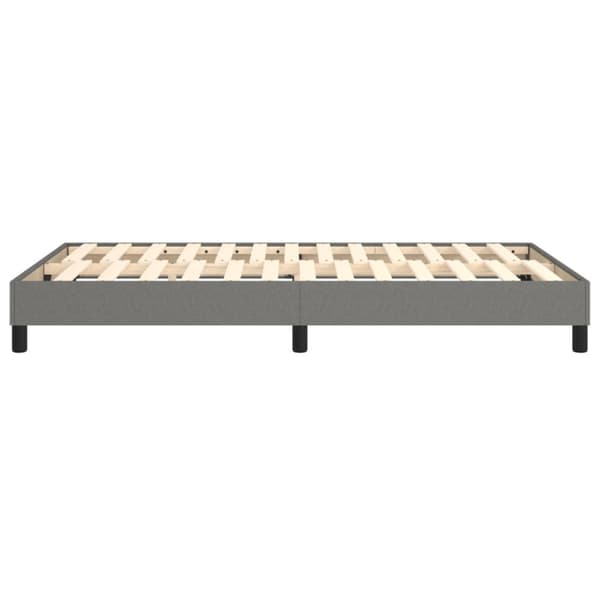 Boxspring-sängram mörkgrå 120x200 cm tyg