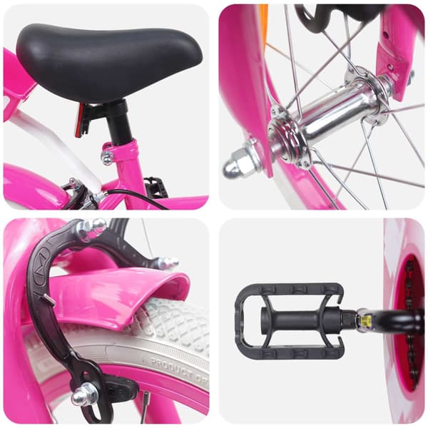 Barncykel 12 Tum för 2-4 åringar Rosa