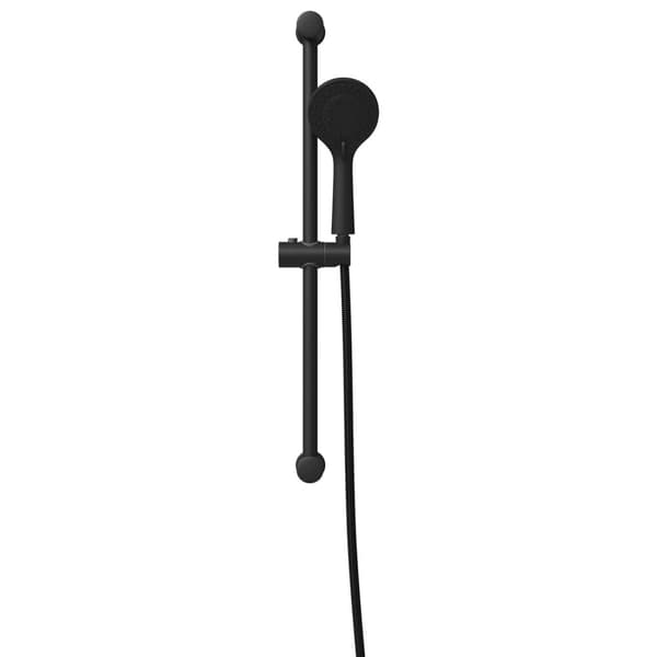 Duschsystemset Svart 71 cm Rostfritt stål