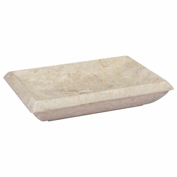 Handfat gräddvit 50x35x10 cm marmor