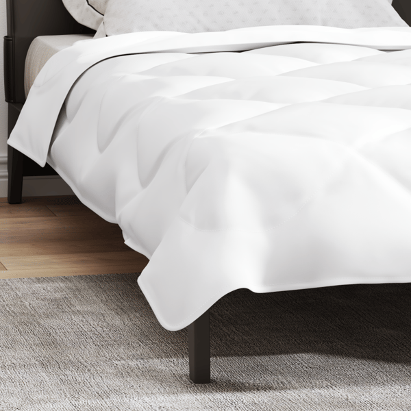 Duntäcke Vit 200 x 155 x 4 cm Polyester