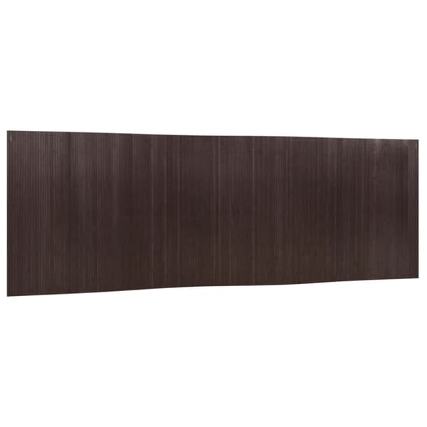 Rumsavdelare mörkbrun bredd 600 cm höjd 165 cm bambu