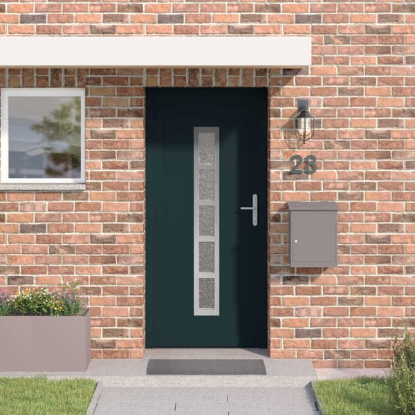 Framdörr Antracit 98 x 200 cm PVC
