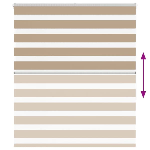 Rullgardin zebra 135x150 cm tyg bredd 130,9 cm polyester