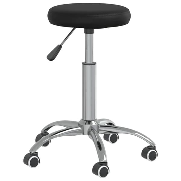 Massagepall konstläder svart