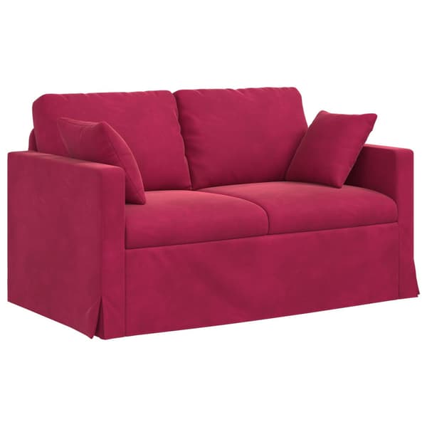 Soffa Vinröd 138 x 78 x 80 cm Sammet