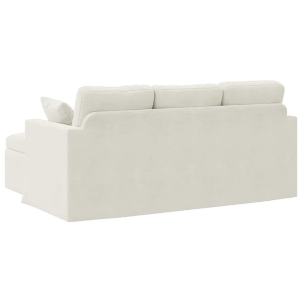 Soffa Kräm 178 x 134 x 80 cm Sammet