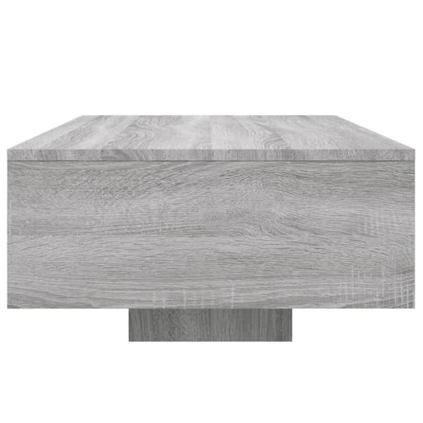 Soffbord med LED grå sonoma 85x55x31 cm