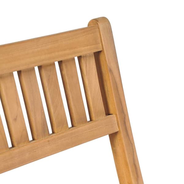 Hopfällbara barstolar 2 st massiv teak