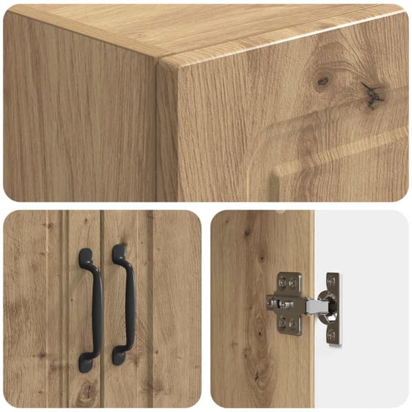 Skåpset 2 pcs Artisan-ek Konstruerat trä