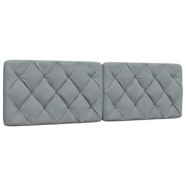 Bed Frame without Mattress Light Grey 160x200 cm Fabric