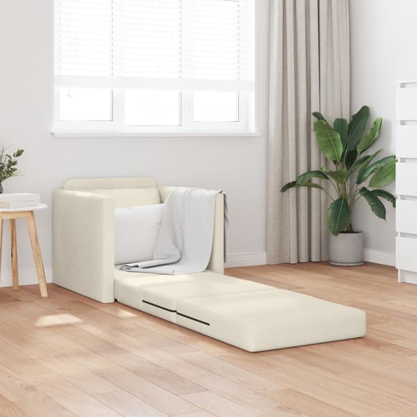 Soffsäng Kräm 74 x 77 x 81 cm Sammet