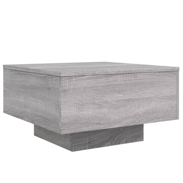 Soffbord grå 55x55x31 cm konstruerat trä