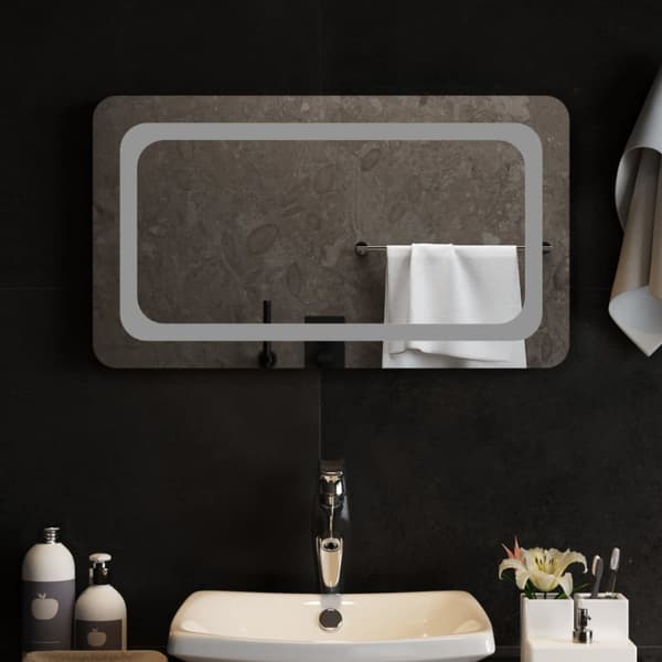 Badrumsspegel LED 70x40 cm