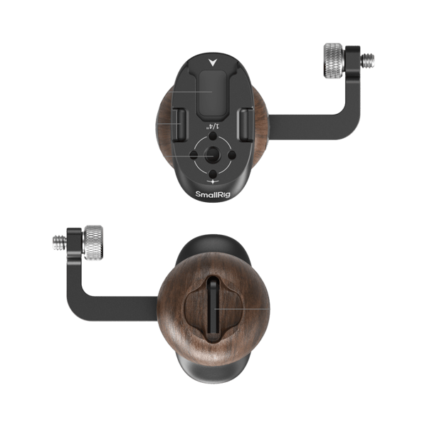 SmallRig 5237 Wooden Side Handle with 1/4"-20 Screw