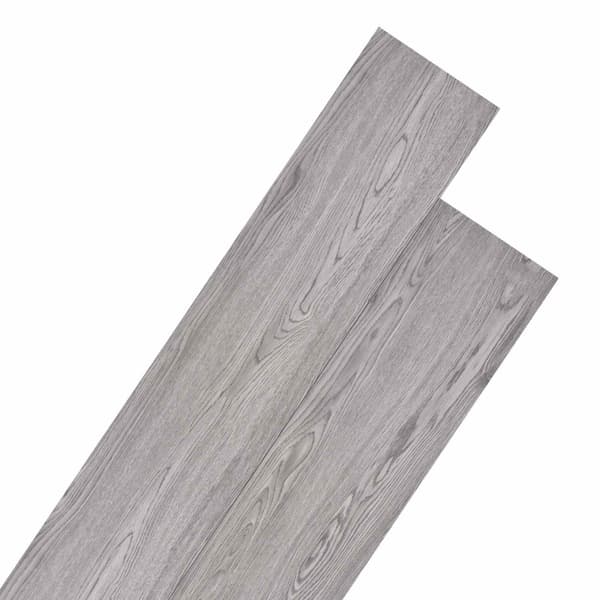 Golvplankor 18 pcs Mörkgrå 5,26 m² PVC