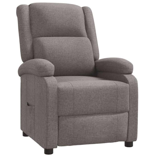 Reclinerfåtölj taupe tyg