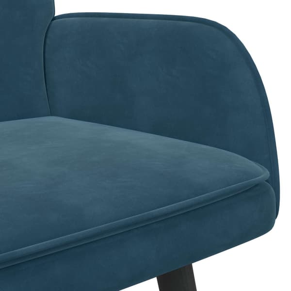 Tvåsitssoffa Blå 115 x 61 x 87 cm Sammet