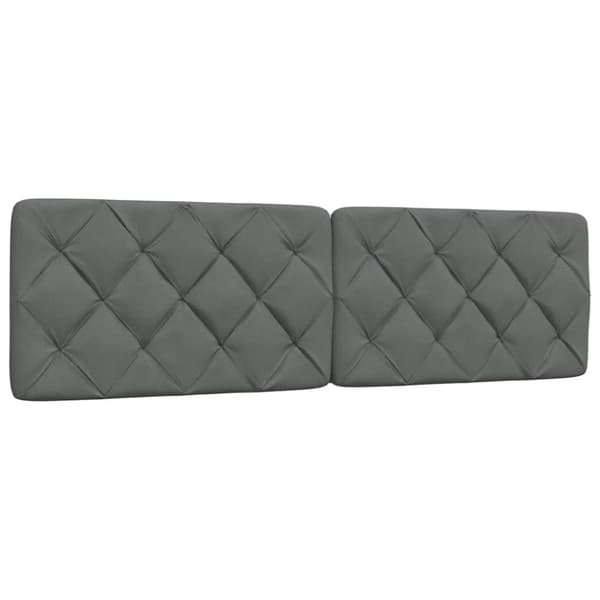 Headboard Cushion Dark Grey 180 cm Fabric