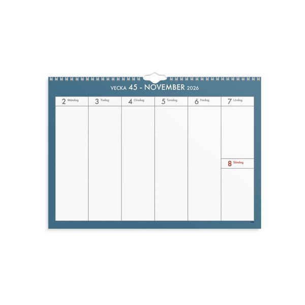Väggkalender Veckoplan 26/27