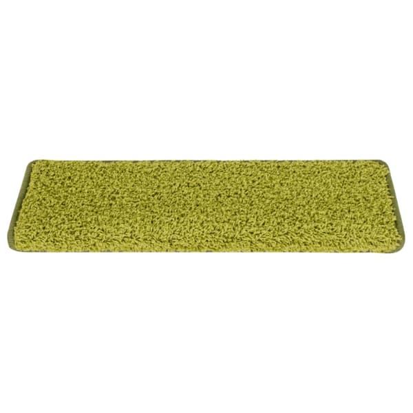 Trappmattor 15 st 65x21x4 cm gröna rektangulära kanter