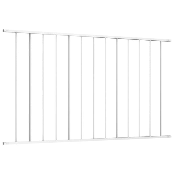 Staketpanel Woerden pulverlackerad stål 1,7x0,75 m vit